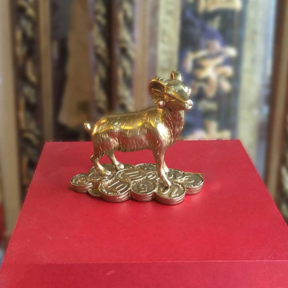 Con Dê Bằng Đồng Cỡ Nhỏ Cao 9Cm