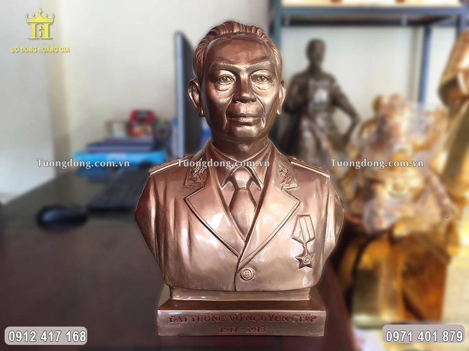 Tượng Bác Giáp Bằng Đồng Đỏ Cao 35Cm