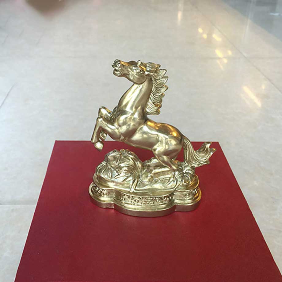Tượng Con Ngựa Bằng Đồng Nguyên Chất Cao 11Cm