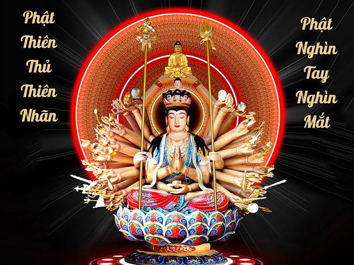 Phật Thi&ecirc;n Thủ Thi&ecirc;n Nh&atilde;n l&agrave; vị Phật biểu tượng cho tr&iacute; tuệ, tấm l&ograve;ng nh&acirc;n &aacute;i, cứu độ ch&uacute;ng sanh